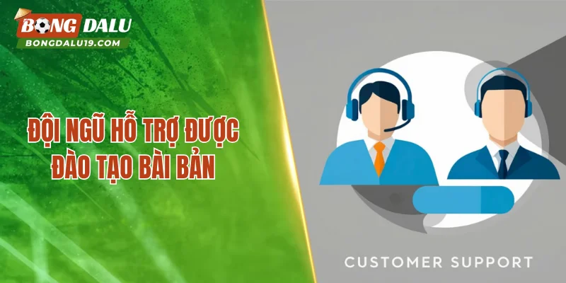 Đội ngũ hỗ trợ được đào tạo bài bản